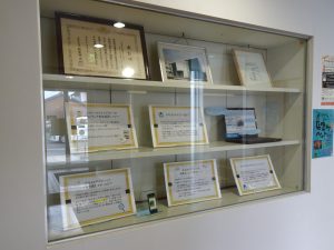 展示ケース全体の様子。